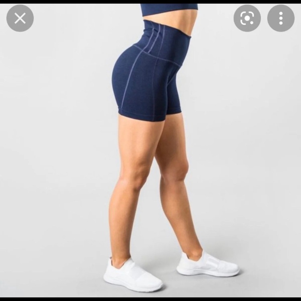 Alphalete R6 revival shorts in navy blue